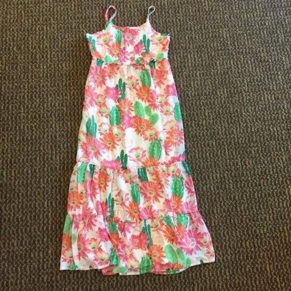 The Childrens Place Dress Girls XL 14 NEW Floral Long - Picture 2 of 12